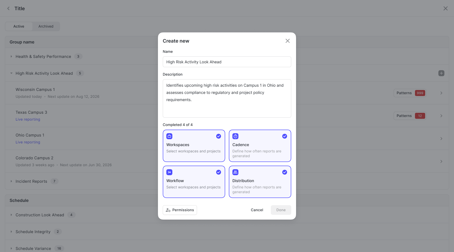 Canvas Report Creation